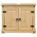 vidaXL Waschbeckenunterschrank Corona 73x33x60 cm Massivholz Kiefer