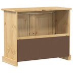vidaXL Waschbeckenunterschrank Corona 73x33x60 cm Massivholz Kiefer