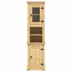 vidaXL Badschrank Corona 50x40x185 cm Massivholz Kiefer
