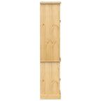 vidaXL Badschrank Corona 50x40x185 cm Massivholz Kiefer