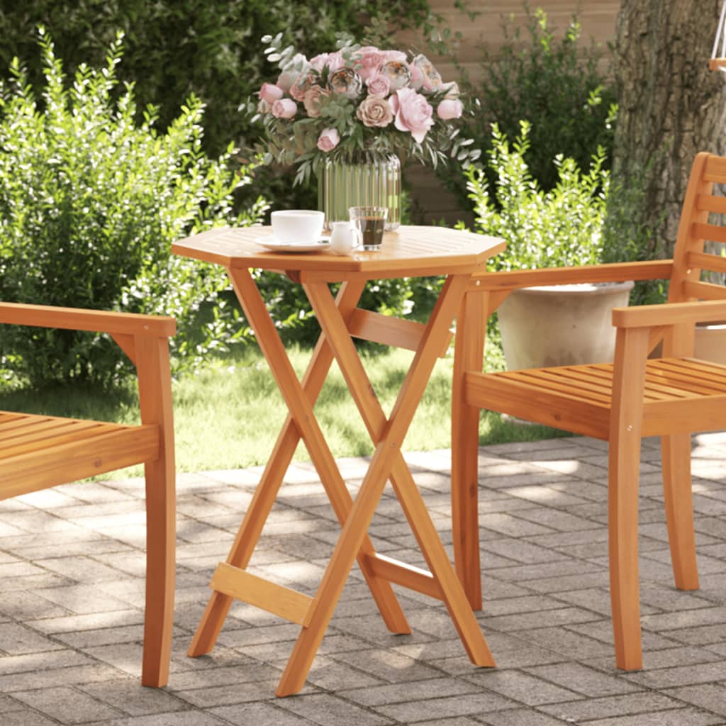 vidaXL Gartentisch Klappbar Ø60x75 cm Massivholz Akazie