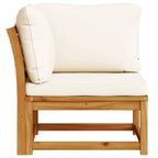 vidaXL Garten-Ecksofa mit Kissen 73x73x65 cm Massivholz Akazie