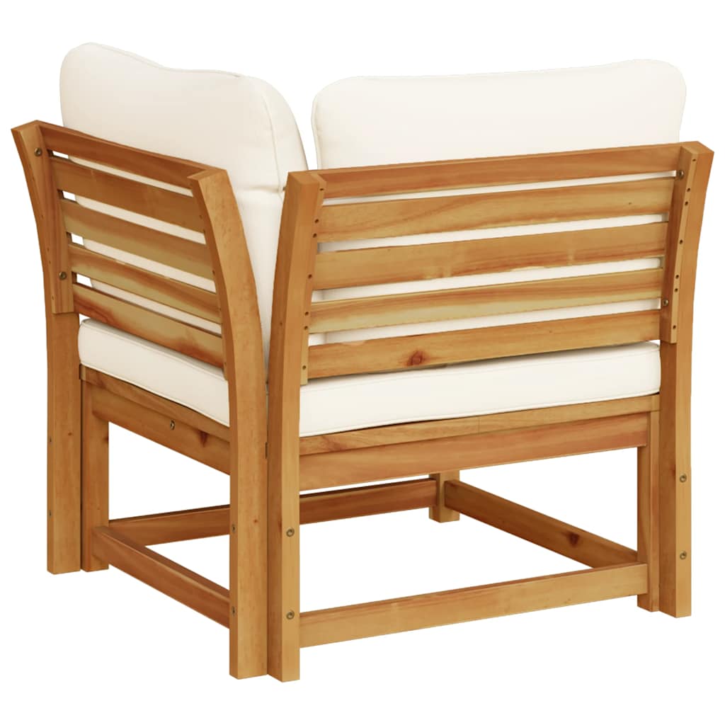 vidaXL Garten-Ecksofa mit Kissen 73x73x65 cm Massivholz Akazie