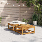 vidaXL Gartenhocker mit Kissen Massivholz Akazie