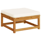 vidaXL Gartenhocker mit Kissen Massivholz Akazie