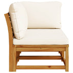 vidaXL 2-tlg. Garten-Lounge-Set mit Kissen Massivholz Akazie
