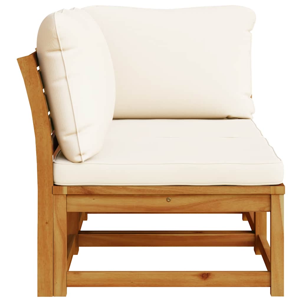 vidaXL 2-tlg. Garten-Lounge-Set mit Kissen Massivholz Akazie