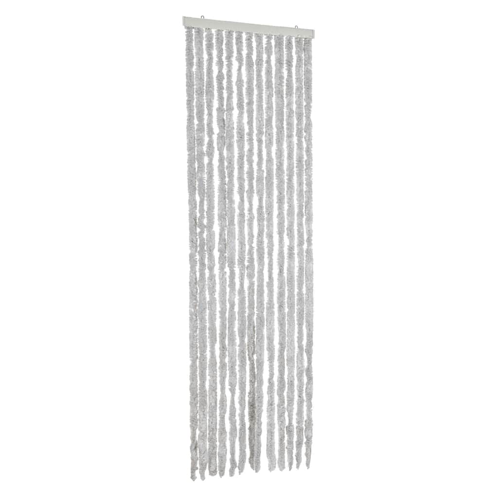 vidaXL Fliegenvorhang Grau 56x185 cm Chenille