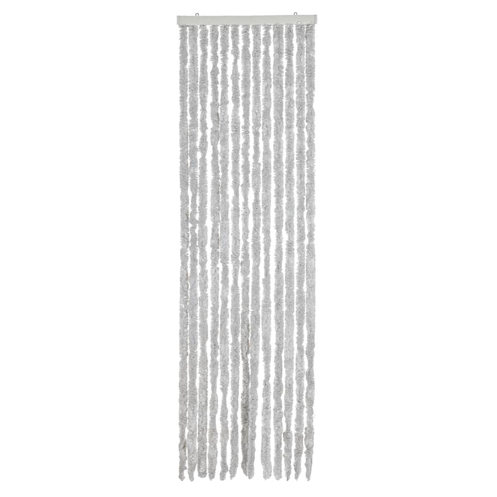 vidaXL Fliegenvorhang Grau 56x185 cm Chenille