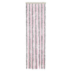 vidaXL Fliegenvorhang Silbergrau und Rosa 56x185 cm Chenille