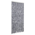 vidaXL Fliegenvorhang Silbern 100x200 cm Chenille