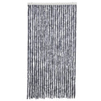 vidaXL Fliegenvorhang Silbern 100x200 cm Chenille