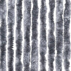 vidaXL Fliegenvorhang Silbern 100x200 cm Chenille