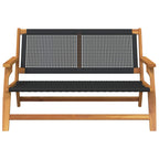 vidaXL gartenmöbel Schwarz 122 x 78 x 73 cm Massivholz Akazie