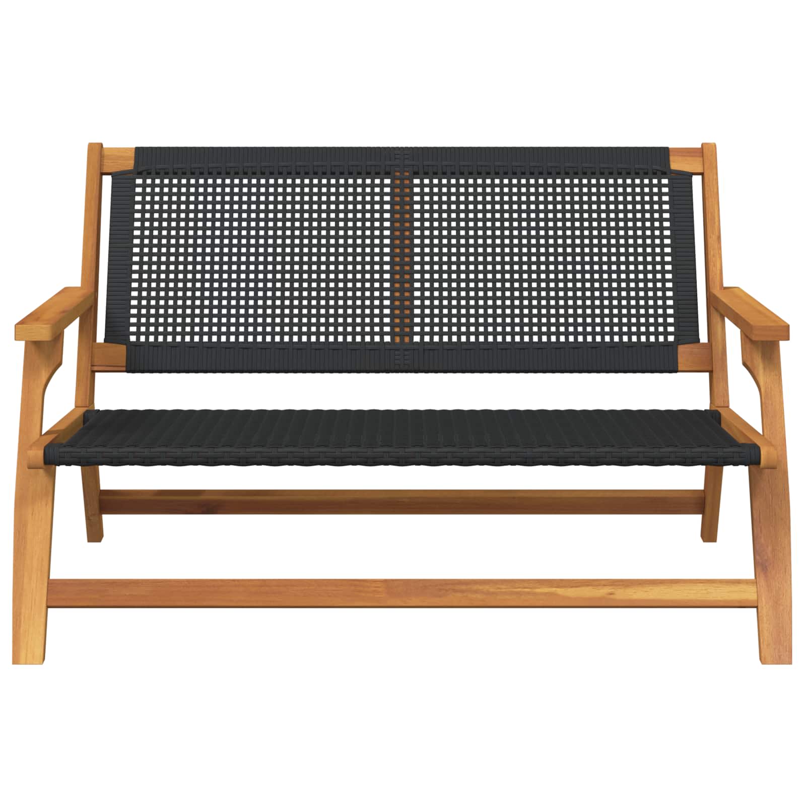 vidaXL gartenmöbel Schwarz 122 x 78 x 73 cm Massivholz Akazie