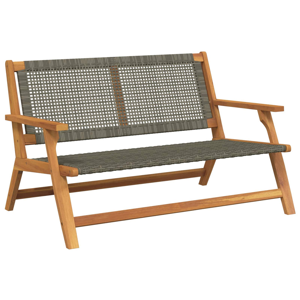 vidaXL gartenmöbel Schwarz 122 x 78 x 73 cm Massivholz Akazie