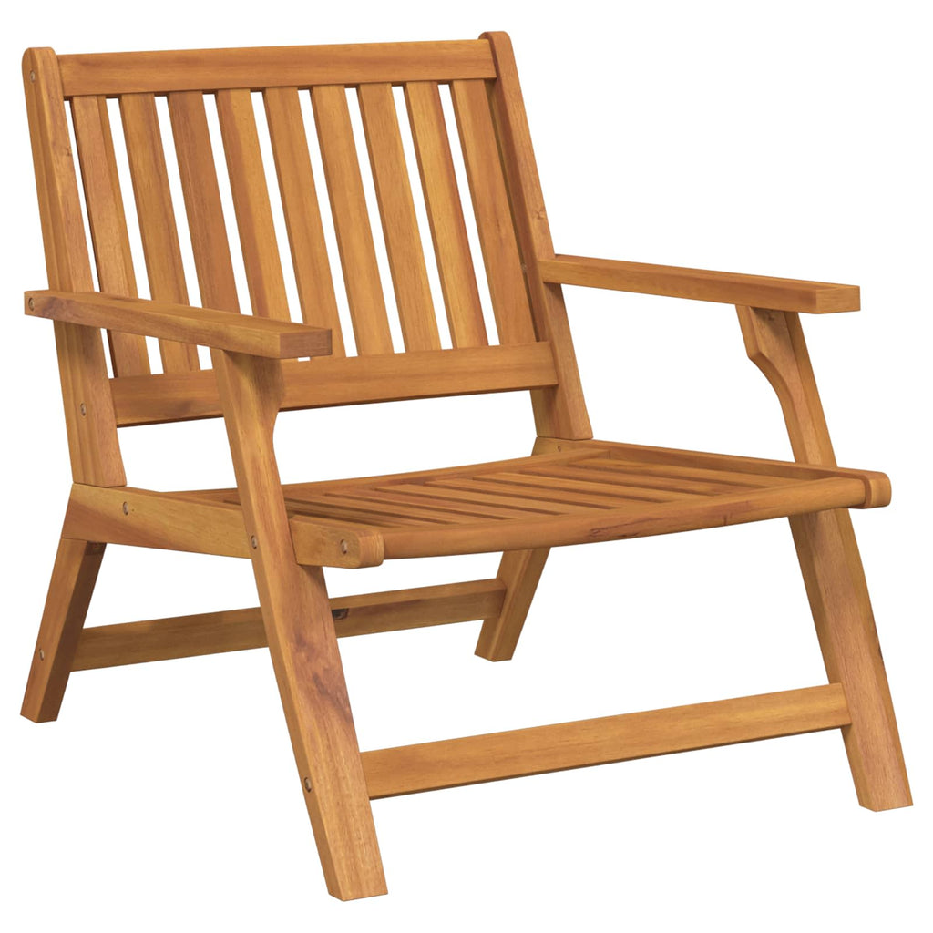 vidaXL Relax Bank 2 pcs Braun Massivholz Akazie