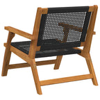 vidaXL gartenmöbel 2 pcs Schwarz 67 x 78 x 73 cm Massivholz Akazie
