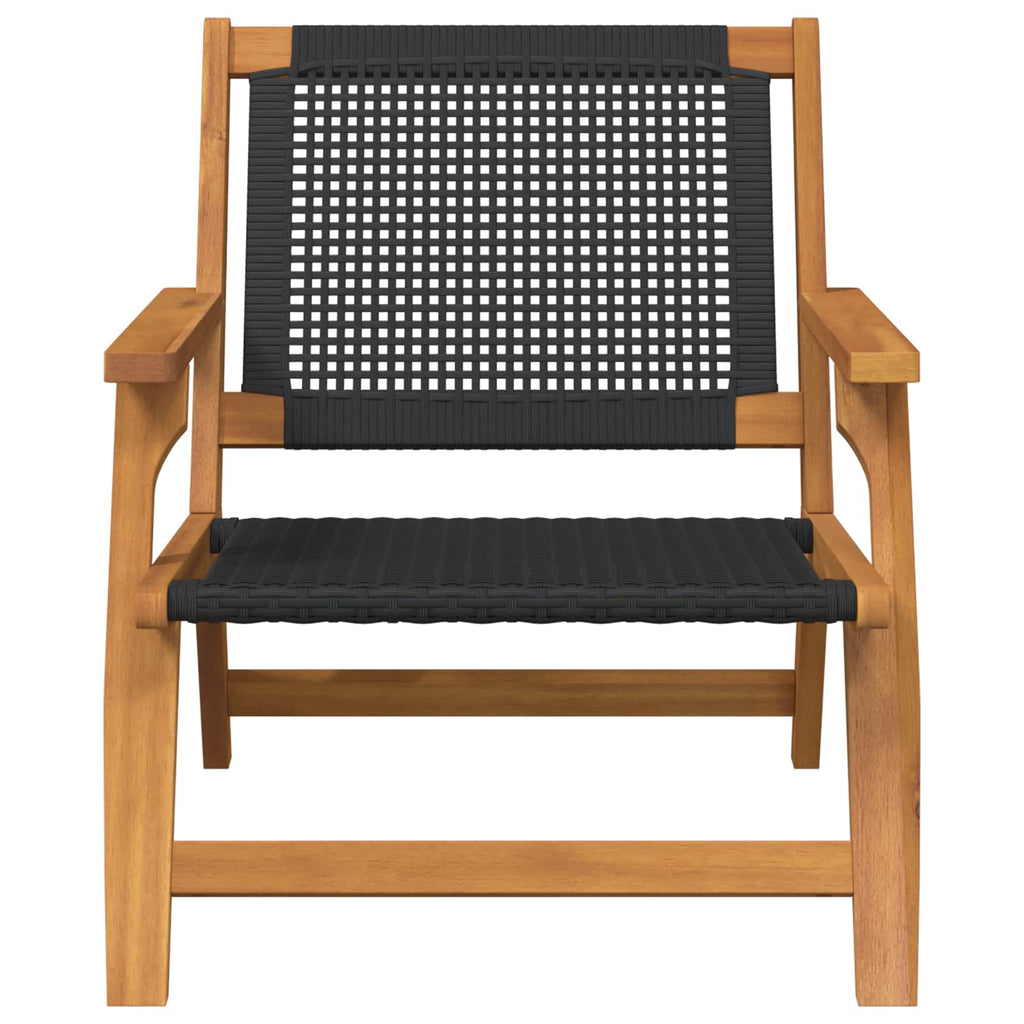vidaXL gartenmöbel 2 pcs Schwarz 67 x 78 x 73 cm Massivholz Akazie
