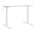 vidaXL Gestell für Sitz-Steh-Schreibtische Weiß (94-135)x60x(70-114)cm