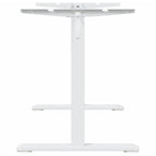 vidaXL Gestell für Sitz-Steh-Schreibtische Weiß (94-135)x60x(70-114)cm