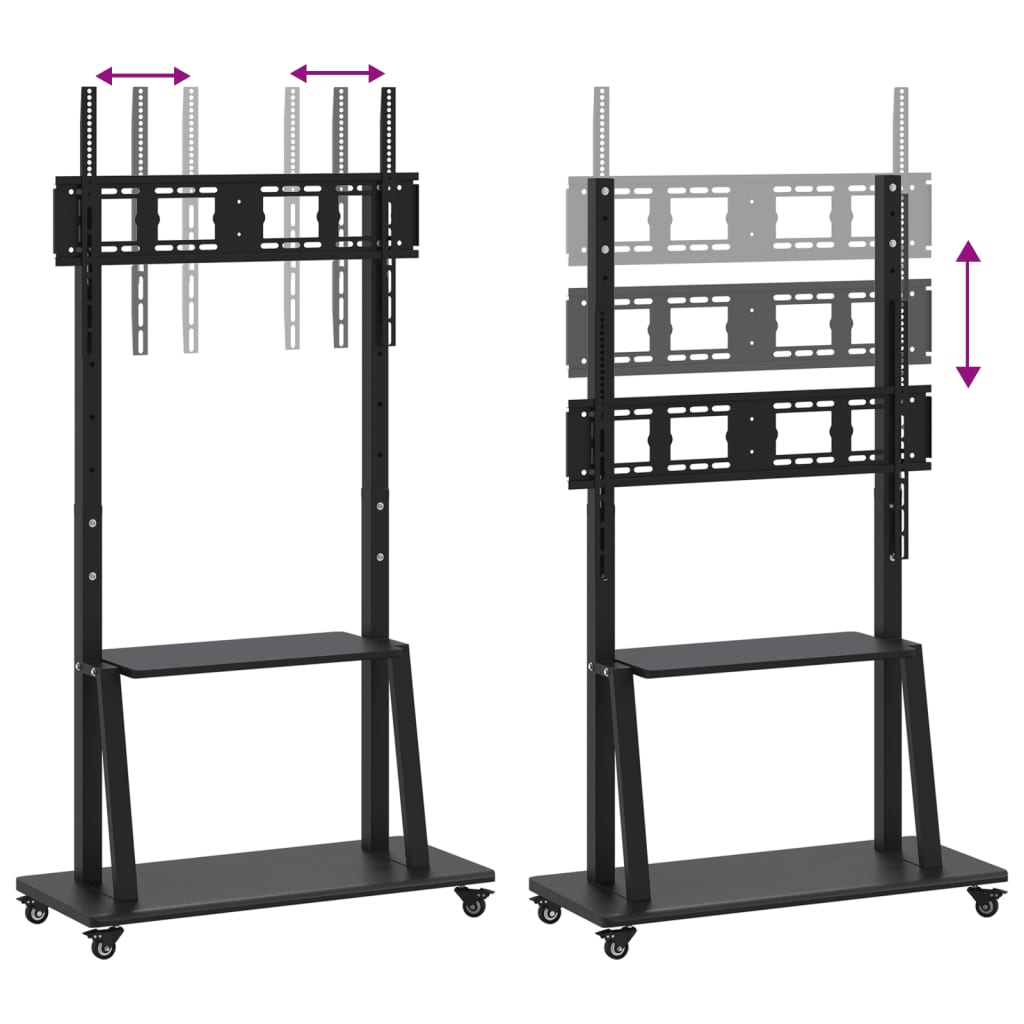 vidaXL TV-Ständer auf Rollen 32-90 Zoll Max VESA 800x600 mm 100kg