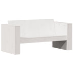 vidaXL 2-tlg. Garten-Lounge-Set Weiß Massivholz Kiefer