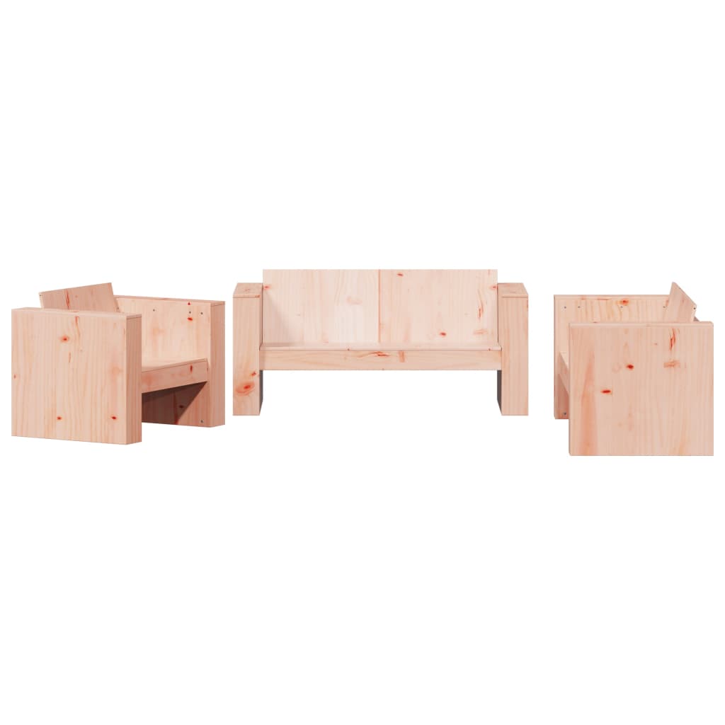 vidaXL 2-tlg. Garten-Lounge-Set Massivholz Douglasie