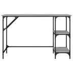 vidaXL Schreibtisch Grau Sonoma 120x50x75 cm Metall Holzwerkstoff