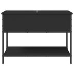 vidaXL Couchtisch Schwarz 70x50x50 cm Holzwerkstoff und Metall