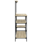 vidaXL Bäckerregal Sonoma-Eiche 90x40x132 cm Holzwerkstoff und Metall