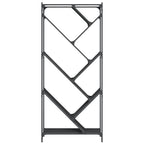 vidaXL Bücherregal Schwarz 79x30x180 cm Holzwerkstoff und Metall