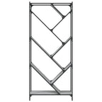 vidaXL Bücherregal Grau Sonoma 79x30x180 cm Holzwerkstoff und Metall