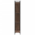 vidaXL Bücherregal Braun Eichen-Optik 79x30x180cm Holzwerkstoff Metall