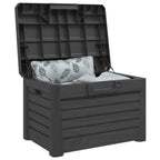 vidaXL Outdoor-Kissenbox Anthrazit 73x50,5x46,5 cm Polypropylen