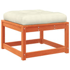 vidaXL 4tlg. Garten-Lounge-Set mit Kissen Wachsbraun Massivholz Kiefer