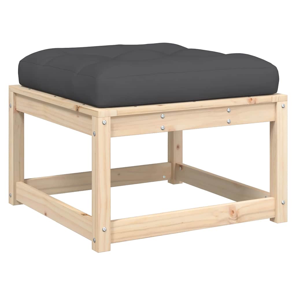 vidaXL 7-tlg. Garten-Lounge-Set mit Kissen Massivholz Kiefer