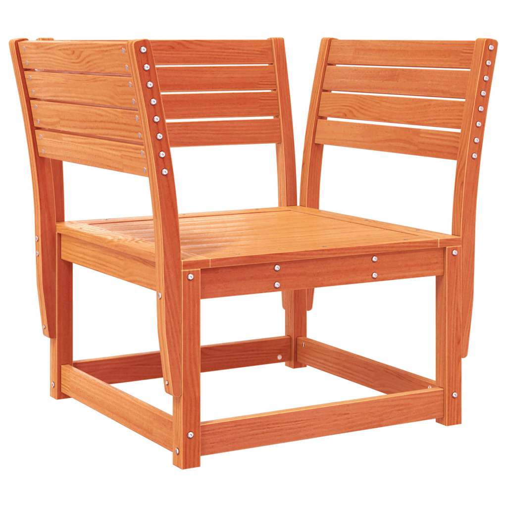 vidaXL 8-tlg. Garten-Lounge-Set Wachsbraun Massivholz Kiefer