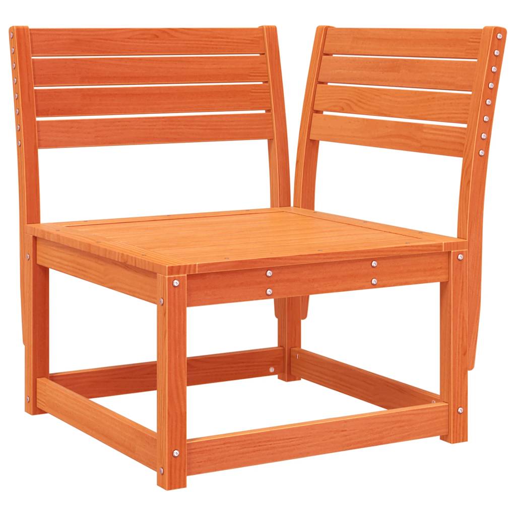 vidaXL 8-tlg. Garten-Lounge-Set Wachsbraun Massivholz Kiefer