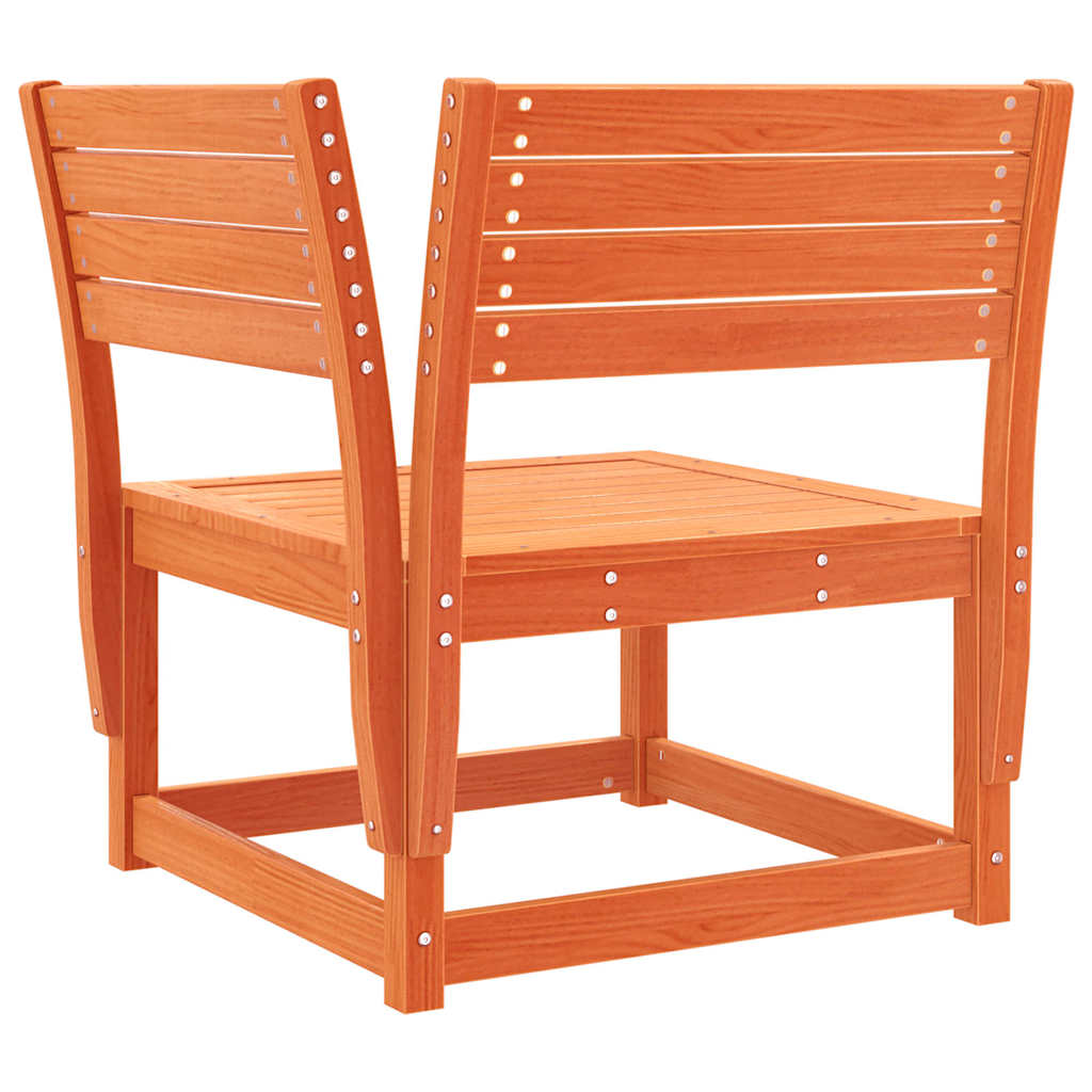 vidaXL 8-tlg. Garten-Lounge-Set Wachsbraun Massivholz Kiefer