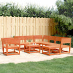 vidaXL 8-tlg. Garten-Lounge-Set Wachsbraun Massivholz Kiefer