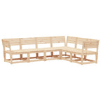 vidaXL 6-tlg. Garten-Sofagarnitur Massivholz Kiefer