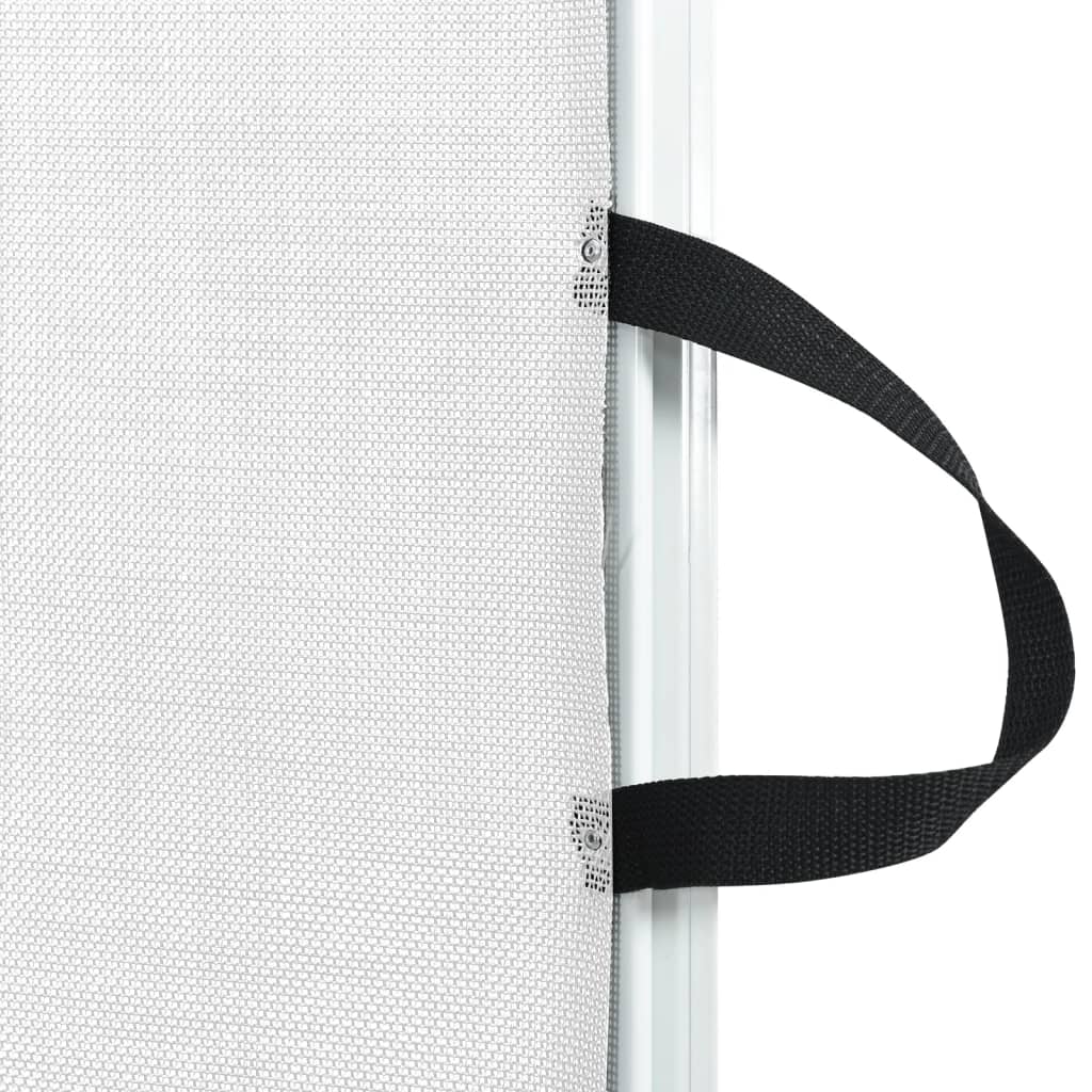 vidaXL Haustier-Barriere Ausziehbar Weiß 82,5x125 cm