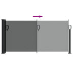 vidaXL Ausziehbare Seitenmarkise Anthrazit 100x300 cm