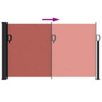 vidaXL Seitenmarkise Ausziehbar Terrakottarot 120x600 cm