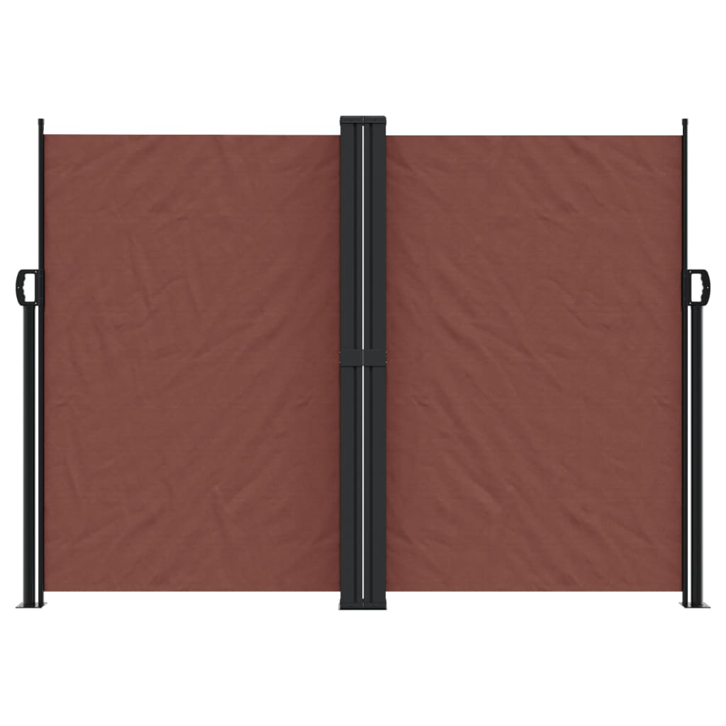 vidaXL Seitenmarkise Ausziehbar Braun 180x600 cm