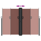 vidaXL Seitenmarkise Ausziehbar Braun 180x600 cm