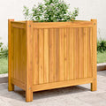vidaXL Pflanzkübel mit Einlage 31x31x30 cm Massivholz Akazie