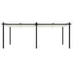 vidaXL Gartenpavillon mit Ausziehbarem Dach Creme 3x6 m Aluminium