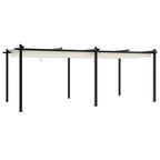 vidaXL Gartenpavillon mit Ausziehbarem Dach Creme 3x6 m Aluminium